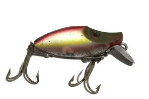 ■s3998 HEDDON RIVER RUNT ヘドン リバーラント ミジェット オールド 希少 古リグ ツーピース レインボー■