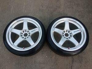 軽量！鍛造！RAYS レイズ NISMO ニスモ LM-GT4 18インチ 9J OFF+22 5H PCD114.3 215/40R18 2本 絶版！希少！GT-Rサイズ スカイライン BNR32