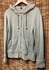 ■GAP ギャップ / フルジップ パーカー カーキ M ヴィンテージ加工 検) OLD NAVY ジェイクルー 無印良品 ジップアップパーカー