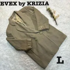 良品♡【EVEX by KRIZIA】チェスターコート/グリーン/アルパカ/L