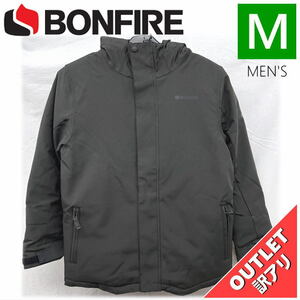 【OUTLET】 ジュニア[Mサイズ] BONFIRE YOUTH STRATA JKT カラー:BLACK Mサイズ 子供用 スノーボード スキー ジャケット アウトレット