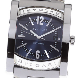 ブルガリ BVLGARI AA48S アショーマ デイト 自動巻き メンズ 箱付き_817248