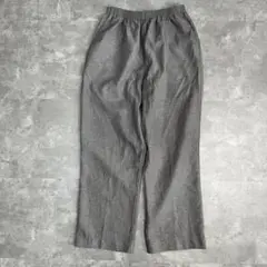 Unisex wide straight easy pants gray