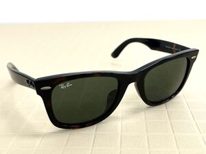 I♪ Ray-Ban レイバン RB2140-F 902 52□22 3N WAYFARER べっ甲調 サングラス 眼鏡 メガネ メンズ レディース ダークカーキ系 