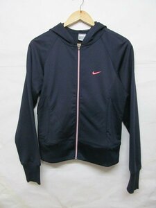 NIKE ナイキ FITDRY パーカー ジャージ レディース 紺 L b16284