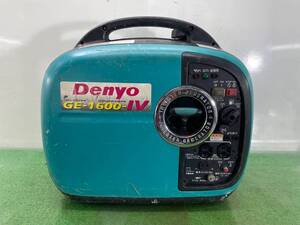 福岡発☆1000円スタート売切り!!インバーター発電機 GE-1600SS-Ⅳ DENYO/デンヨー ガソリン 1.6kva 防音 50/60Hz 災害 レジャー 九州 中古