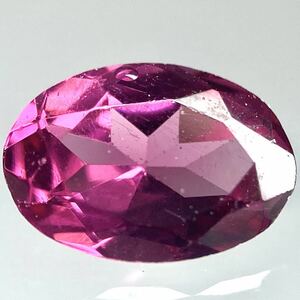 ［天然ロードライトガーネット0.476ct］J 約5.7×4.0mmソーティング付 ルース 裸石 宝石 ジュエリー rhodolite garnet