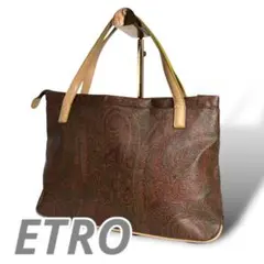 美品 エトロ ETRO ハンドバッグ ワンショル A4 ビジネス レディース