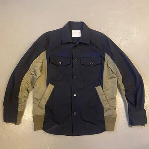 ☆sacai サカイ☆ 21SS Cotton Oxford x Nylon Twill Shirt コットン オックスフォード ナイロンツイル 長袖シャツ long sleeve SCM-404