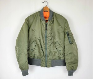 状態良し 90s USA製 ALPHAINDUSTRIES MA-1 OD XLサイズ 90年代 アメリカ製 アルファ ビンテージ フライトジャケット ミリタリー アウター