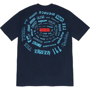 ★ 21SS Supeme シュプリーム Spiral Tee スパイラル Tシャツ box logo ボックスロゴ Weirdo Dave (ネイビー紺M)GGA