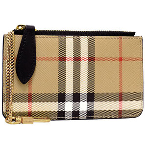 【送料無料】【本物】極美品★BURBERRY★チェーン付コインケース 財布★8057472★ノバチェック★メンズ レディース★おしゃれ★可愛い★