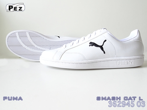 ■PUMA■スマッシュキャットL(26.5cm)■WHT/BLK■362945 03