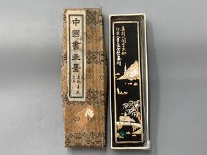 12＃D/6085 五石漆煙 大好山水 油煙101 上海墨厰出品 徽州曹素功十一世孫裕衡氏按易水法 固形墨 唐墨 中国墨 文房四宝 古墨 書道 60サイズ