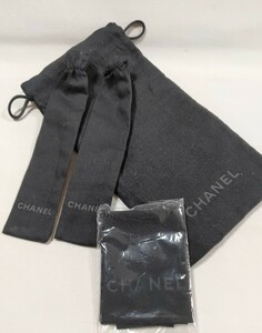 未使用シャネルCHANELメガネケース巾着＆メガネ拭きクロス＆テンプルカバー①