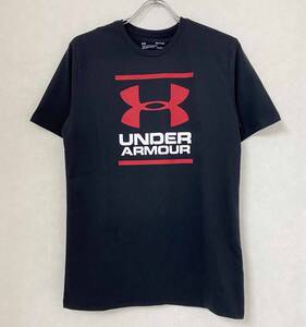 新品 M ★ アンダーアーマー メンズ 半袖 ロゴ Tシャツ ブラック ホワイト 1326849 US-S Under Armour UA GL ファンデーション ビッグロゴ