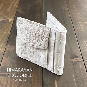 HIMARAYAN CROCODILE ヒマラヤ クロコダイル マネークリップ 無双 財布 コンパクト メンズ レディース ワニ革 折財布