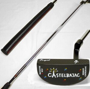 新品◆CASTELBAJAC（カステルバジャック）◆PROTOTYPE No.2 パター◆34インチ◆マレット型◆ブラック◆