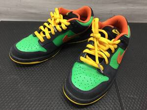 【スニーカー】 Nike SB Dunk Low Green Spark Hoop Orange 26.5cm 313170-381 2009年