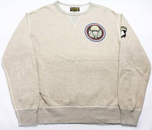 The REAL McCOYS (リアルマッコイズ) Military Sweatshirt - AIR BOURNE - / ミリタリースウェット エアボーン MC17109 size XL