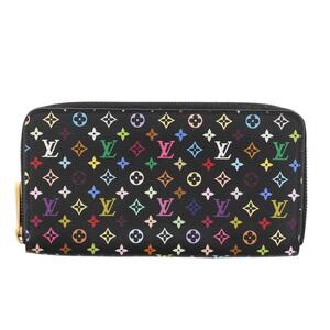 【中古】【RI】LOUIS VUITTON ルイヴィトン 財布 長財布(小銭入有) M60050 Black Multi Color Canvas ジッピー・ウォレット