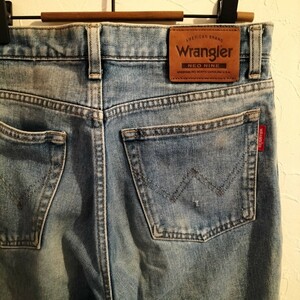 ☆80-90s Wrangler NEO NINE M1935 デニムパンツ ジーパン ジーンズ ボトムス 薄青 W32 ビンテージ オールド ラングラー 日本製 古着 USED