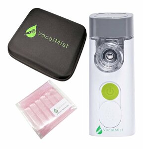 ★Vocal Mist Portable Nebulizer/Isotonic Saline 6本+ケース付 ボーカリスト用 喉の保湿ケア 携帯型 ポータブル ネブ★新品送料込