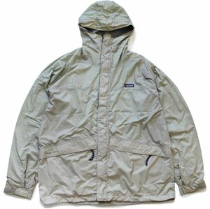 ★90s patagoniaパタゴニア ナイロンパーカー グレー フェード XL★オールド ストーム ジャケット マウンテン アウトドア ビッグサイズ