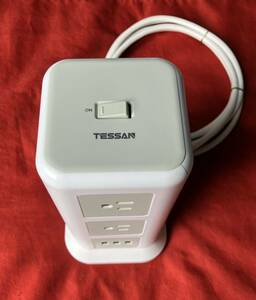 USB タワーパワーソケットTESSAN　TPS01-JP　