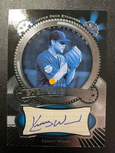 Kerry Wood ＜ 2004 Upper Deck Etchings Etched in Time Autograph Blue ＞ 50枚限定 直筆サイン