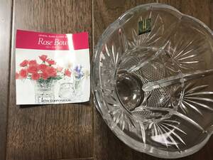 HOYAクリスタル/ホヤクリスタル 花瓶/花器 ROSE BOWL/ローズボール 花入れ/花生け/フラワーベース クリスタルガラス『H090-ス12』