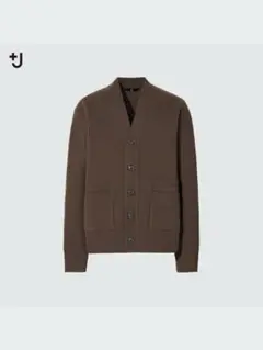 UNIQLO +J プレミアムラムVネックカーディガン ブラウン　S