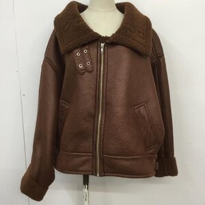 JEANASIS FREE ジーナシス ジャケット、上着 ジャンパー、ブルゾン JS071084SL 18AW ボアB-3 Jacket 茶 / ブラウン / 10065180