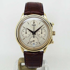 中古ピアジェ【PIAGET】 12978 グベナー クロノグラフ オートマティック シルバー YG OH済