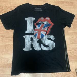 送料無料！THE ROLLING STONES ローリングストーンズ　半袖Tシャツ　メンズMサイズ　バックプリントあり