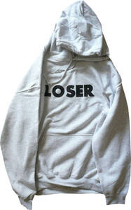 【新品】Sub Pop Loser パーカー Mサイズ Gry Nirvana オルタナ グランジ カート・コバーン シルクスクリーンプリント