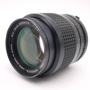 良品 MINOLTA ミノルタ MC TELE ROKKOR 100mm F2.5 中望遠オールドレンズ#1667