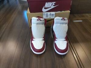 NIKE AIR JORDAN 1 RETRO HIGH OG ナイキ エア ジョーダン 1 レトロ ハイ OG メンズ WHITE/TEAM RED 26.5cm