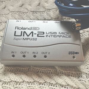 ローランド Roland ED UM-2 USB MIDI INTERFACE Super MPU32とMIDIケーブル1本おまけ