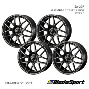 WedsSport/SA-27R インプレッサWRX STI GDB アルミホイール4本セット【18×7.5J 5-100 INSET45 EJ-BRONZE】0074173×4