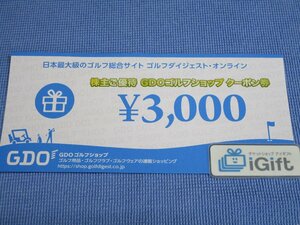 コード通知★GDO ゴルフショップクーポン券 3000円 (2024.7.31まで)★ #3461