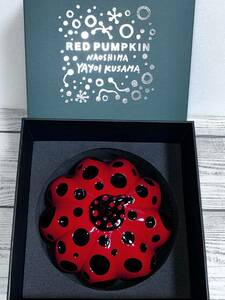 草間彌生 YAYOI KUSAMA - 直島 赤 かぼちゃ NAOSHIMA RED PUMPKIN かぼちゃ 直島限定 Limited 南瓜 オブジェ 置物 水玉 (新品未使用品)