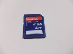 SDHCカード 4GB CLASS4 フォーマット済み SanDisk