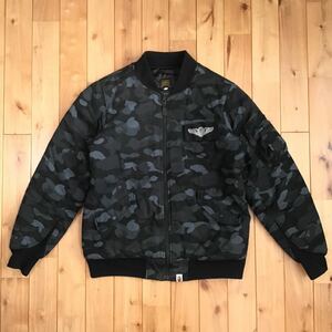 DOT CAMO MA-1 bomber jacket Mサイズ a bathing ape BAPE エイプ ベイプ アベイシングエイプ ジャケット迷彩 vu5