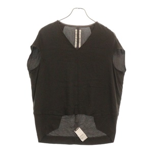 Rick Owens リックオウエンス 14SS DARK DUST NOSLEEVE BLOUSE ダークダスト ノースリーブ ブラウス RP14S4111-Y ブラック レディース