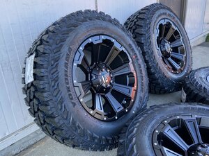 120 150 プラド ハイラックス サーフ FJ H3 LEXXEL DeathRock ヨコハマ ジオランダー MT G003 265/70R17 285/70R17 タイヤホイール17インチ