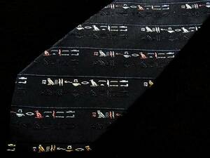 ■■SALE③■№2082ビザンの刺繍エジプト文字ネクタイ■