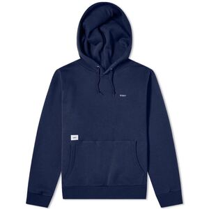 WTAPS FLAT HOODED 211ATDT-CSM10 NAVY ダブルタップス フラット ロゴ刺繍 オーバーサイズパーカー サイズ4 XL