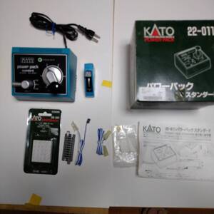 Nゲージ KATO パワーパック スタンダード 22-011 & 切替ポイントスイッチ & フィ-ダ-線路付【通電作動確認】