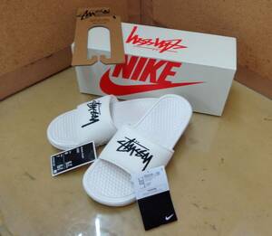 T19★NIKE × STUSSY BENASSI サンダル ナイキ DC5239-100 24㎝★未使用